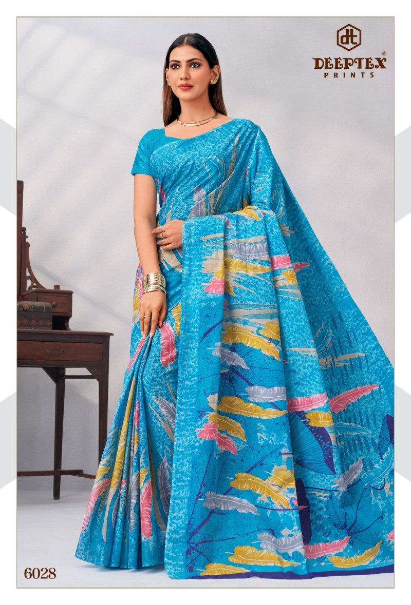 Mother India Vol 60 By Deeptex Cotton Printed Saree